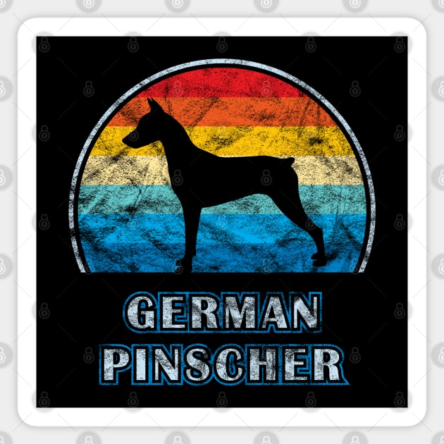 German Pinscher Vintage Design Dog Sticker by millersye